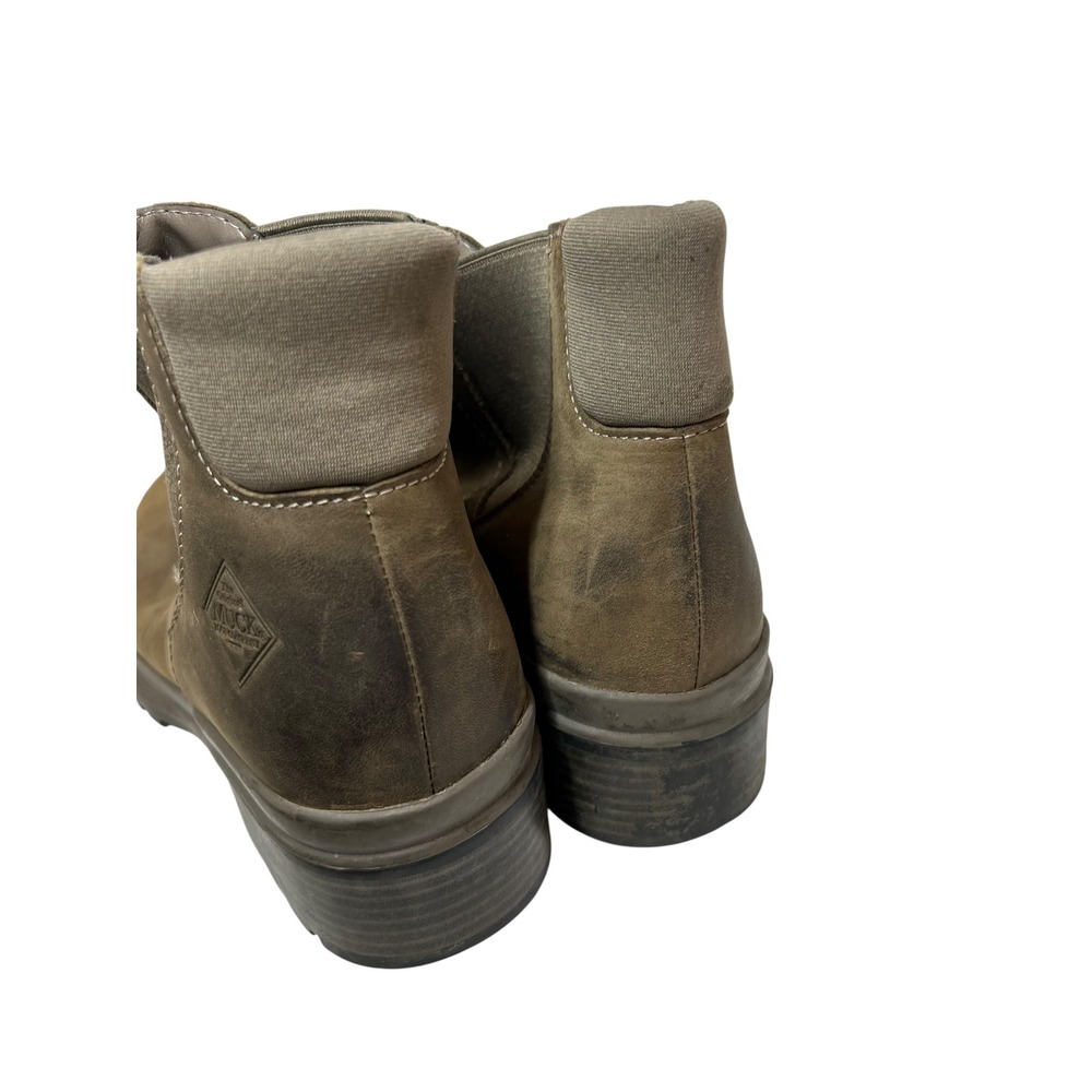 Muck Boot Company Liberty Brown Leather Ankle Chelsea Boots Womens 8 HDI - Picture 6 of 9